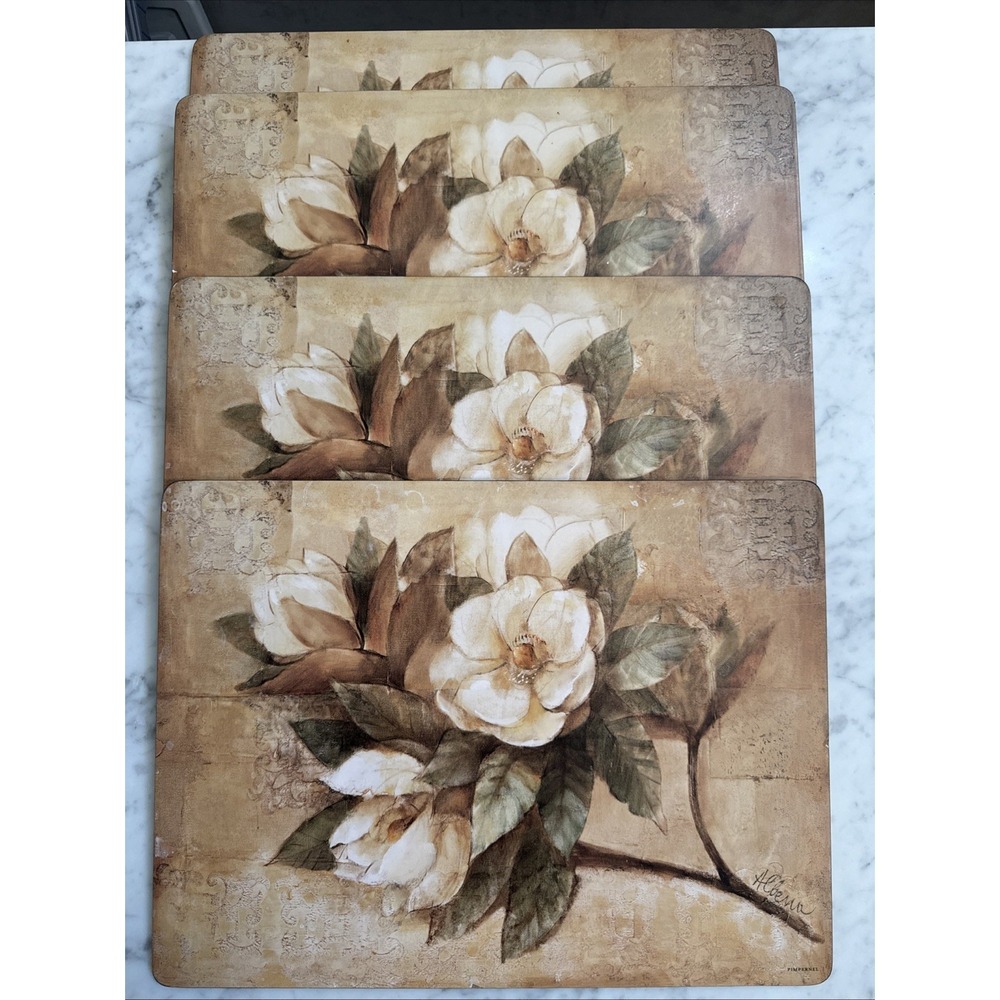 Pimpernel Sugar Magnolia Collection Placemats (15.7" x 11.7") Heat Resistant